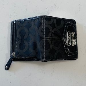 Small black Coach wallet